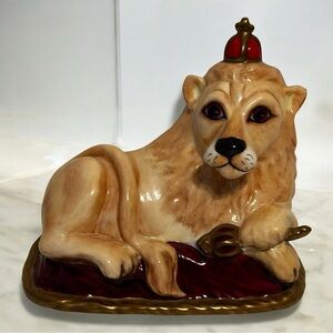 Royale Stratford Staffordshire Porcelain Lion King Figurine Ltd Ed England COA